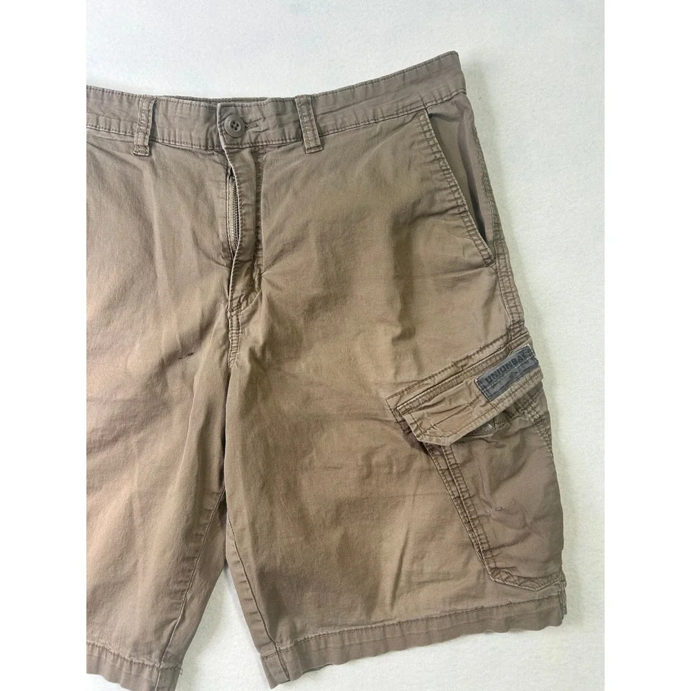 Unionbay Mens 36 Brown‎ Stretch Cotton Cargo Shorts Multi Pocket Utility Hiking